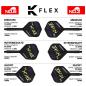 Preview: Target K-Flex No6 Luke Littler Schwarz Flight/Shaft Kombination