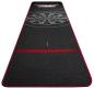 Preview: Teppich 300 x 65 cm schwarz Borde Rot