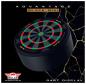 Preview: Bulls Mini Advantage Black Dartboard 10 cm Aussteller für Darts
