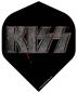 Preview: Kiss Dart Lizenz Flights No2  Std  F1 Schwarz Blut Logo
