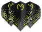 Preview: Winmau Prism Delta MvG Flight Schwarz-Grün-Silber