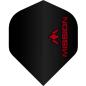 Preview: Mission Dart Flights 100 Micron schwarz Matt mit Logo