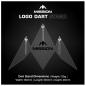 Preview: Mission Acryl Dart Stand Logo 3 Dart Display