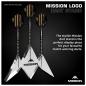 Preview: Mission Acryl Dart Stand Logo 3 Dart Display