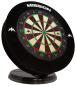 Preview: Mission Mini Desktop Dartboard 20cm mit Surround u. 6 Darts