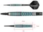 Preview: One80 Gunner 4 Signatur Softdart Schwarz-Jade 18g