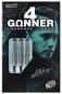 Preview: One80 Gunner 4 Signatur Softdart Schwarz-Jade 18g