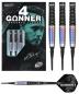 Preview: One80 Gunner 4 Signatur Softdart Schwarz-Rainbow 22g