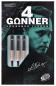 Preview: One80 Gunner 4 Signatur Softdart Schwarz-Rosengold 20,5g