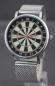 Preview: Uhr mit Armband Metall Fein und Dartboard Farbig