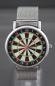 Preview: Uhr mit Armband Metall Fein und Dartboard Farbig
