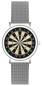 Preview: Uhr mit Armband Metall Fein und Dartboard Farbig