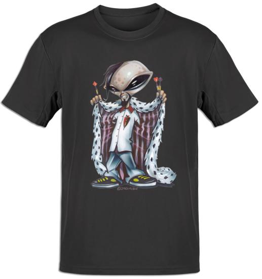 Premium T-Shirt Alien King ohne Krone