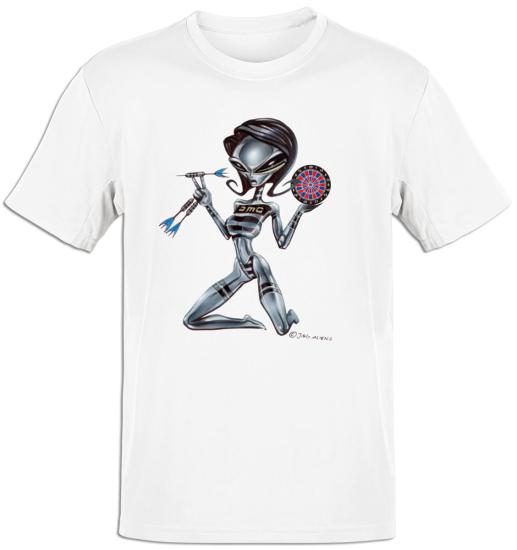 Premium T-Shirt Alien Tussi Kniend