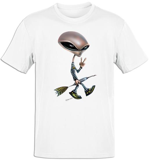 Premium T-Shirt Alien Alcatraz Gehend