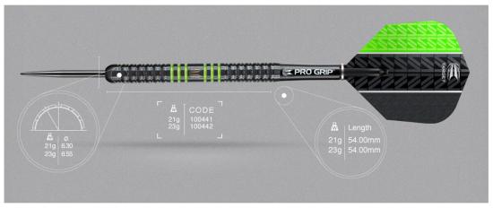 Target Vapor8 Black Grün Softdart 18g