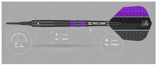 Target Vapor8 Black Lila Softdart 18g