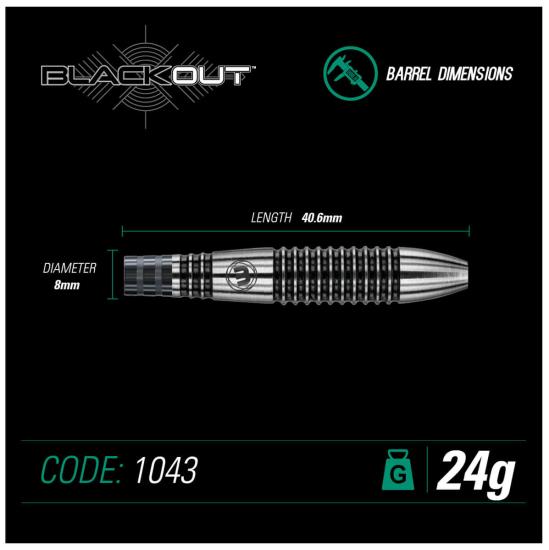 Winmau Blackout Steeldart 24-26g