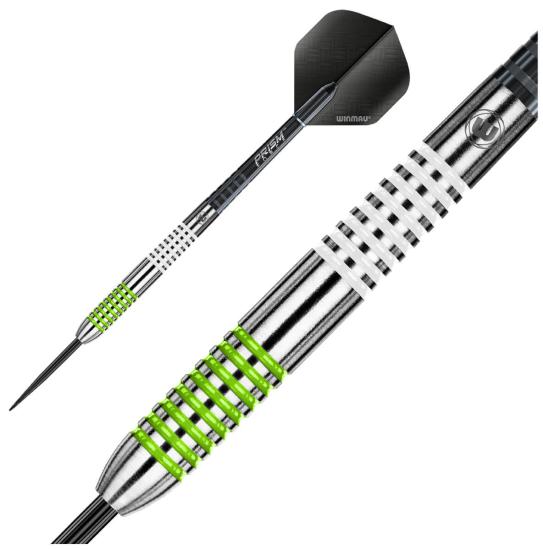 Winmau Ton Machine Weiß-Grün Steeldart 21-23-25-27g