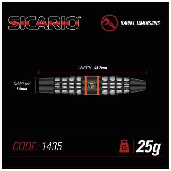 Sicario Steeldart 23 - 25 g