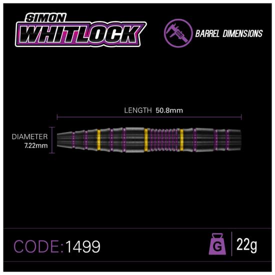 Winmau Simon Whitlock 85% Pro-Series Steeldart 22-24g