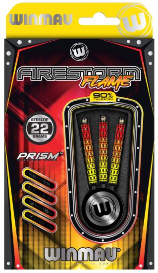 Winmau Firestorm Flame gerade Steeldart 22-24-26g