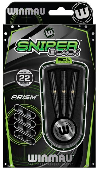 Winmau Sniper Schwarz Steeldart 22-24g