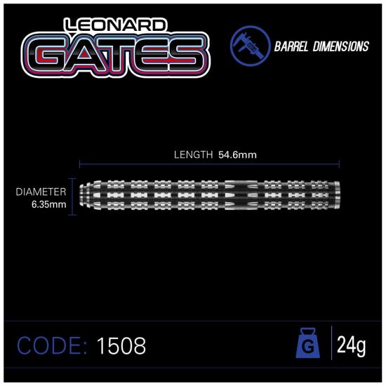 Winmau Leonard Gates 90% Tungsten Steeldart 22-24g