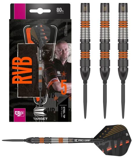 Target Raymond van Barneveld 80% Black SP Steeldart 21-23-25g