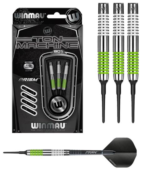 Ton Machine Schwarz-Grün Softdart 18g