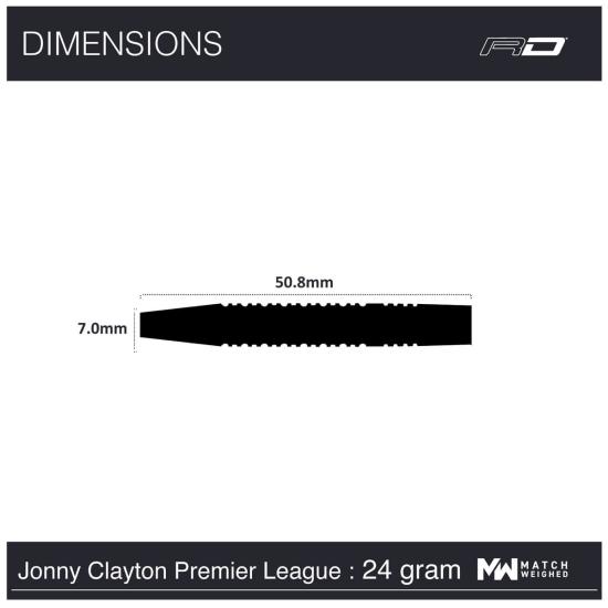 RedDragon Jonny Clayton Premier League SE Steeldart 22 g