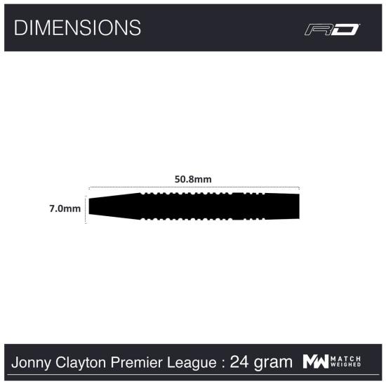 RedDragon Jonny Clayton Premier League SE Steeldart 22-24g