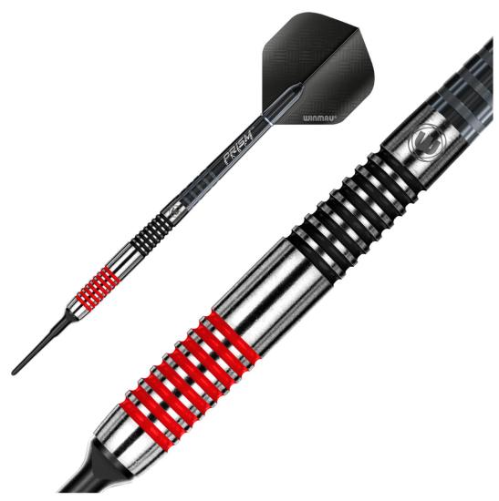 Winmau Ton Machine Schwarz-Rot Softdart 20g