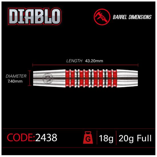 Winmau Diabolo Torpedo Softdart 20g