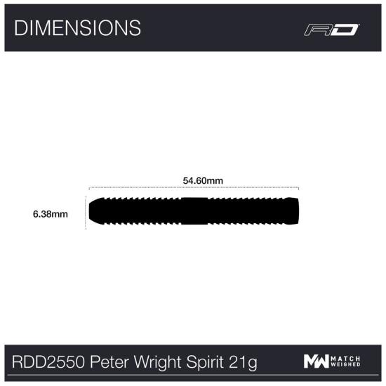 RedDragon Peter Wright Spirit Steeldart 21-23-25g