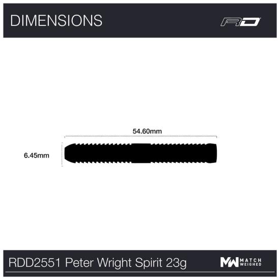 RedDragon Peter Wright Spirit Steeldart 21-23-25g