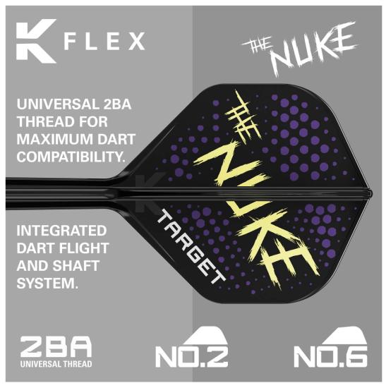 Target K-Flex No6 Luke Littler Schwarz Flight/Shaft Kombination