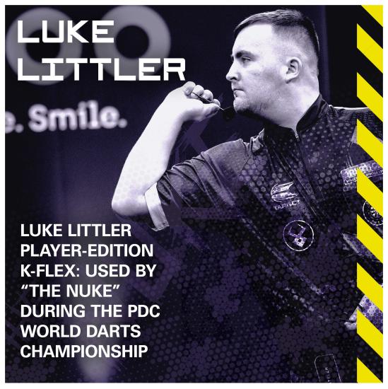 Target K-Flex No6 Luke Littler Schwarz Flight/Shaft Kombination