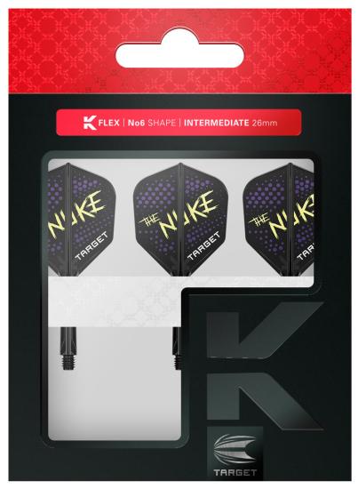 Target K-Flex No6 Luke Littler Schwarz Flight/Shaft Kombination