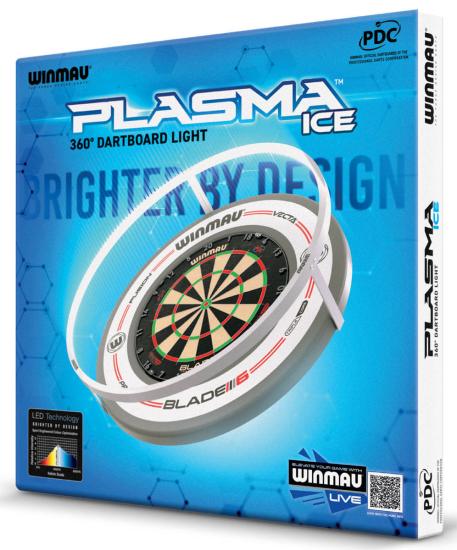 Winmau Plasma Dartboard Licht Ice 360°