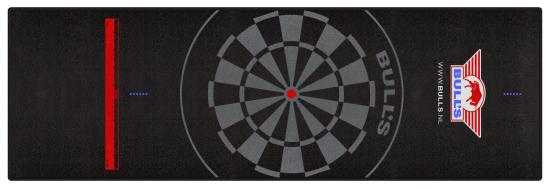 Bulls Teppich 300 x 95 cm schwarze Borde