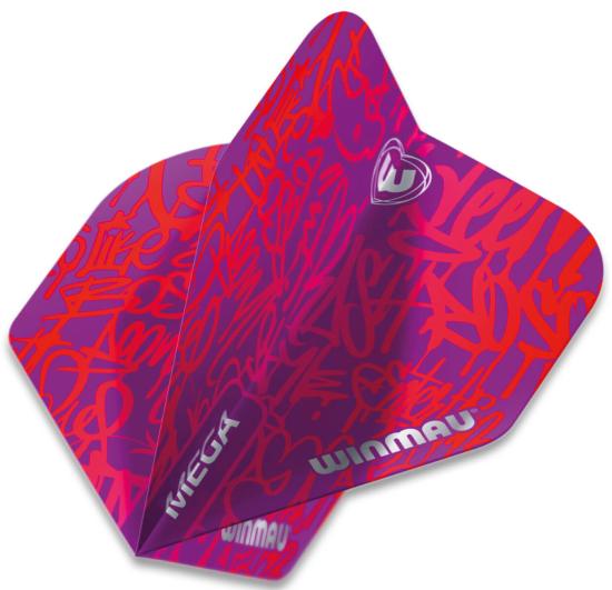Winmau Mega Standard Flight Blau-Rot