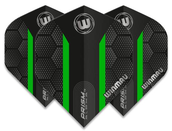 Winmau Prism Alpha Flight Schwarz-Grün