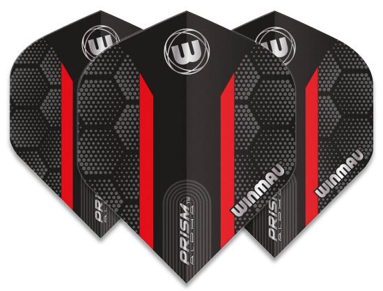 Winmau Prism Alpha Flight Schwarz-Rot 2021