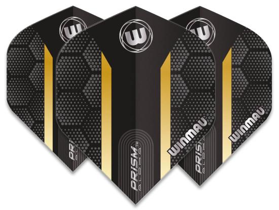 Winmau Prism Alpha Flight Schwarz-Gold
