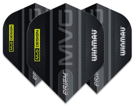 Winmau Alpha MvG Flight schwarz-grau