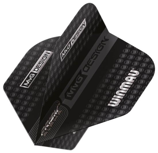 Winmau Alpha MvG Flight schwarz-grau-weiß