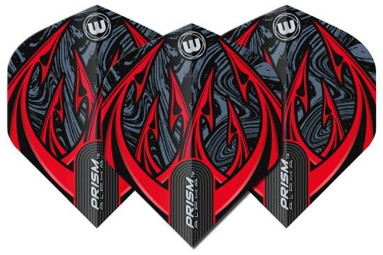 Winmau Prism Alpha Flight schwarz-rot