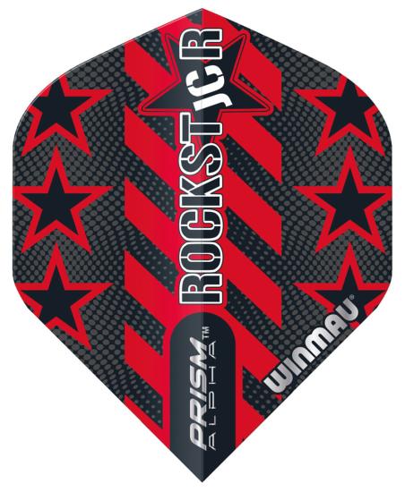 Winmau Prism Alpha Joe Cullen Flight rot-schwarz