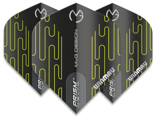 Winmau Prism MvG Flight Grau-Schwarz-Grün